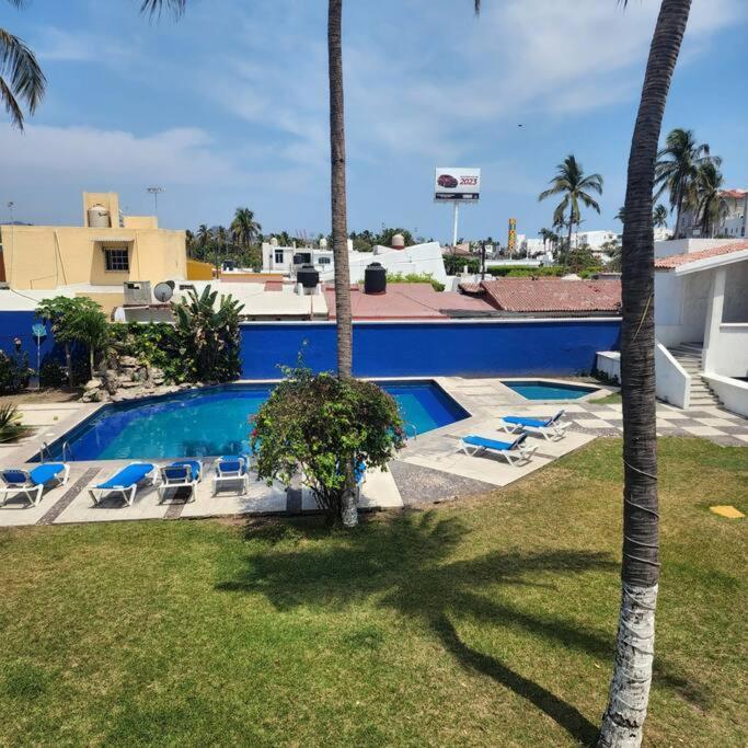 Magnifico Departamento, Cocina Equipada, 2 Recamaras 2 Banos , Hasta 6 Personas, 3 Albercas, Playa A 50 Mts Wifi, Aire Acondicionado Apartment Manzanillo Luaran gambar