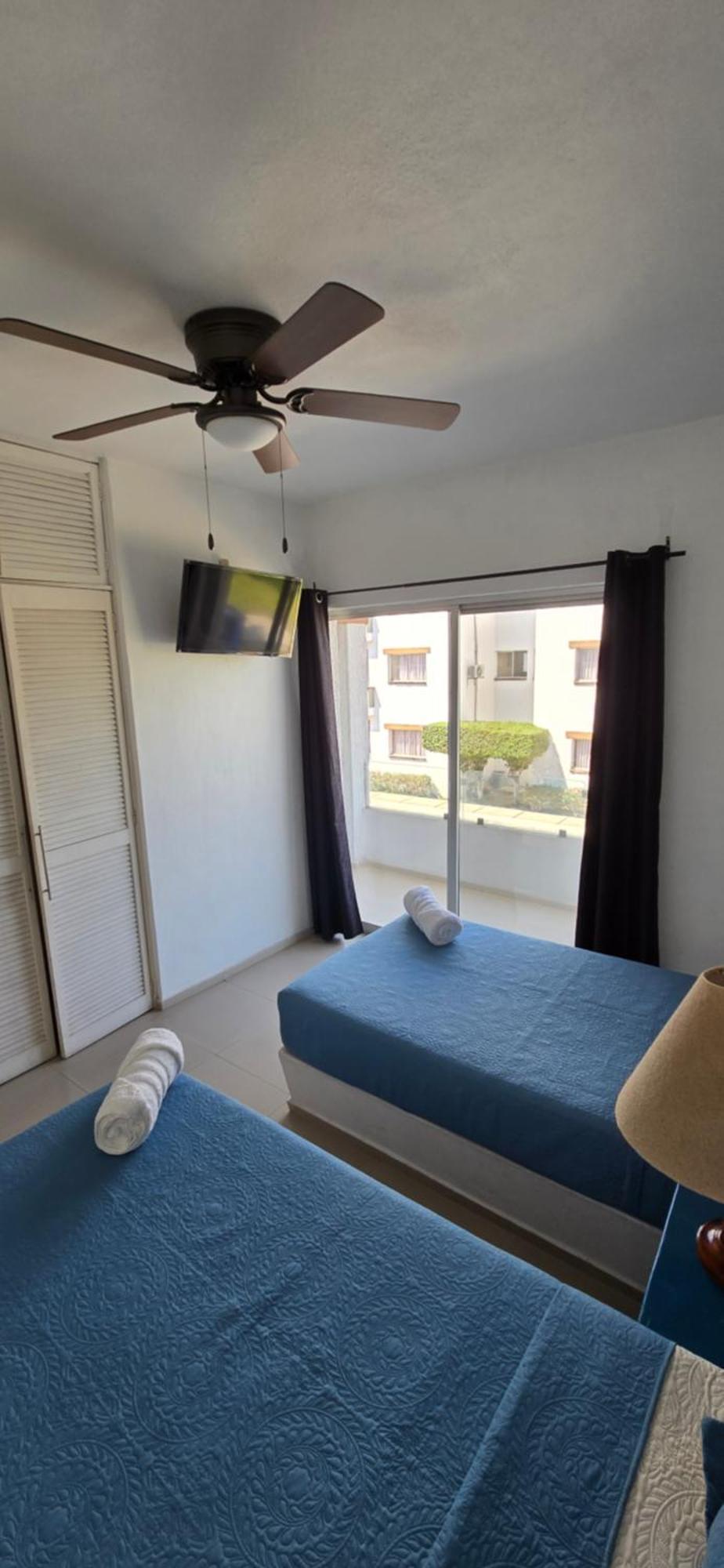 Magnifico Departamento, Cocina Equipada, 2 Recamaras 2 Banos , Hasta 6 Personas, 3 Albercas, Playa A 50 Mts Wifi, Aire Acondicionado Apartment Manzanillo Luaran gambar