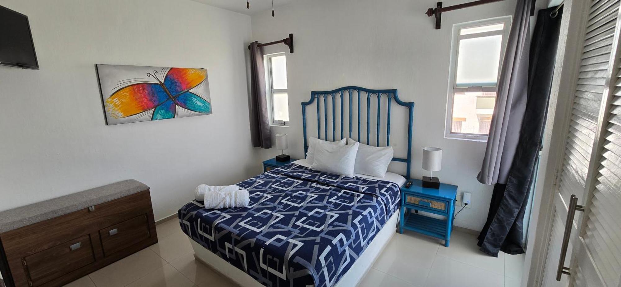 Magnifico Departamento, Cocina Equipada, 2 Recamaras 2 Banos , Hasta 6 Personas, 3 Albercas, Playa A 50 Mts Wifi, Aire Acondicionado Apartment Manzanillo Luaran gambar